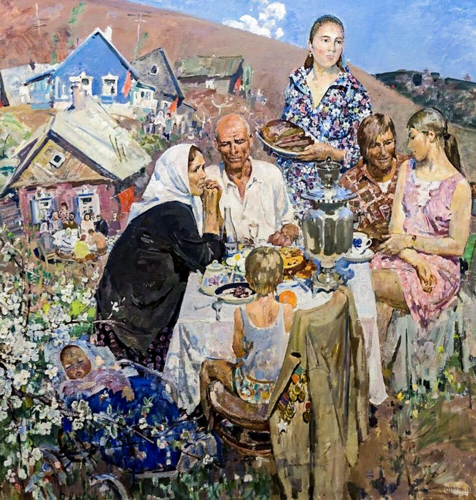 Глеб Савинов "День победы". Источник: https://www.stydiai.ru/gallery/master-114/