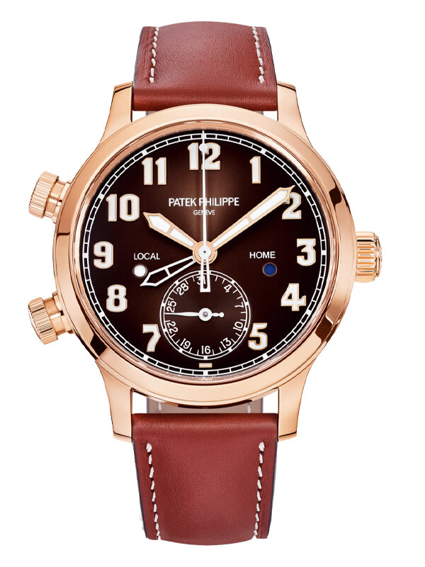 Часы Patek Philippe Calatrava Pilot Travel Time Ref. 7234R-001 в 37.5 мм корпусе из розового золота со вторым часовым поясом, индикатором даты и указателем день/ночь