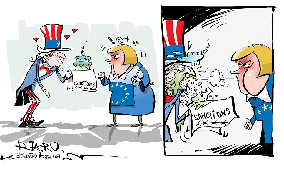 Прикрываясь санкциями, США наживаются на своих европейских «друзьях»