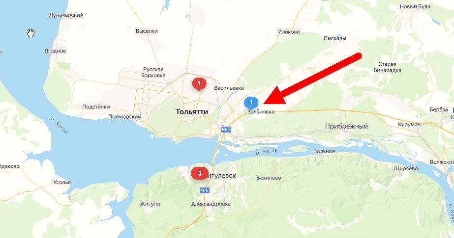 Место на карте нашей работы