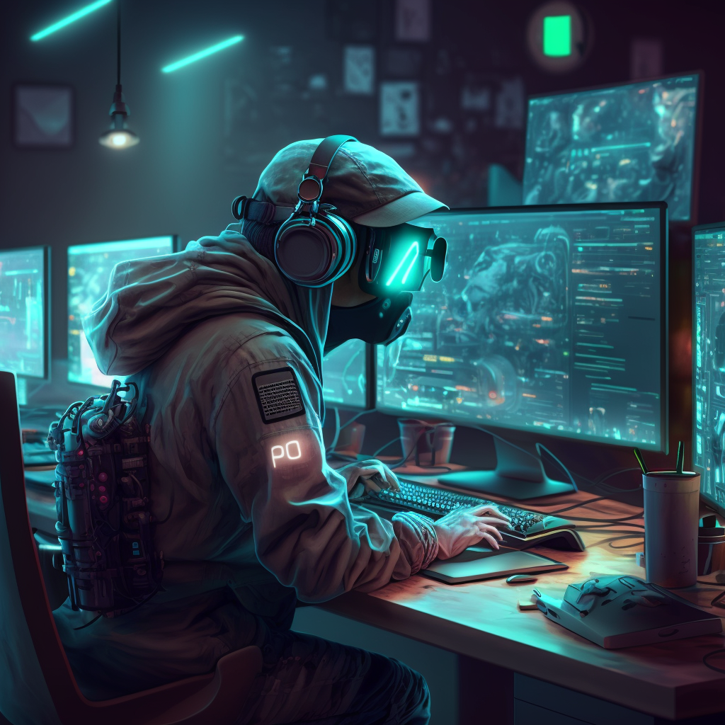 Программист из будущего в представлении ИИ