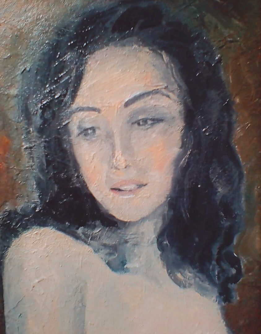 Мой портрет работы Александра Ермоченко, холст, масло, 2021 