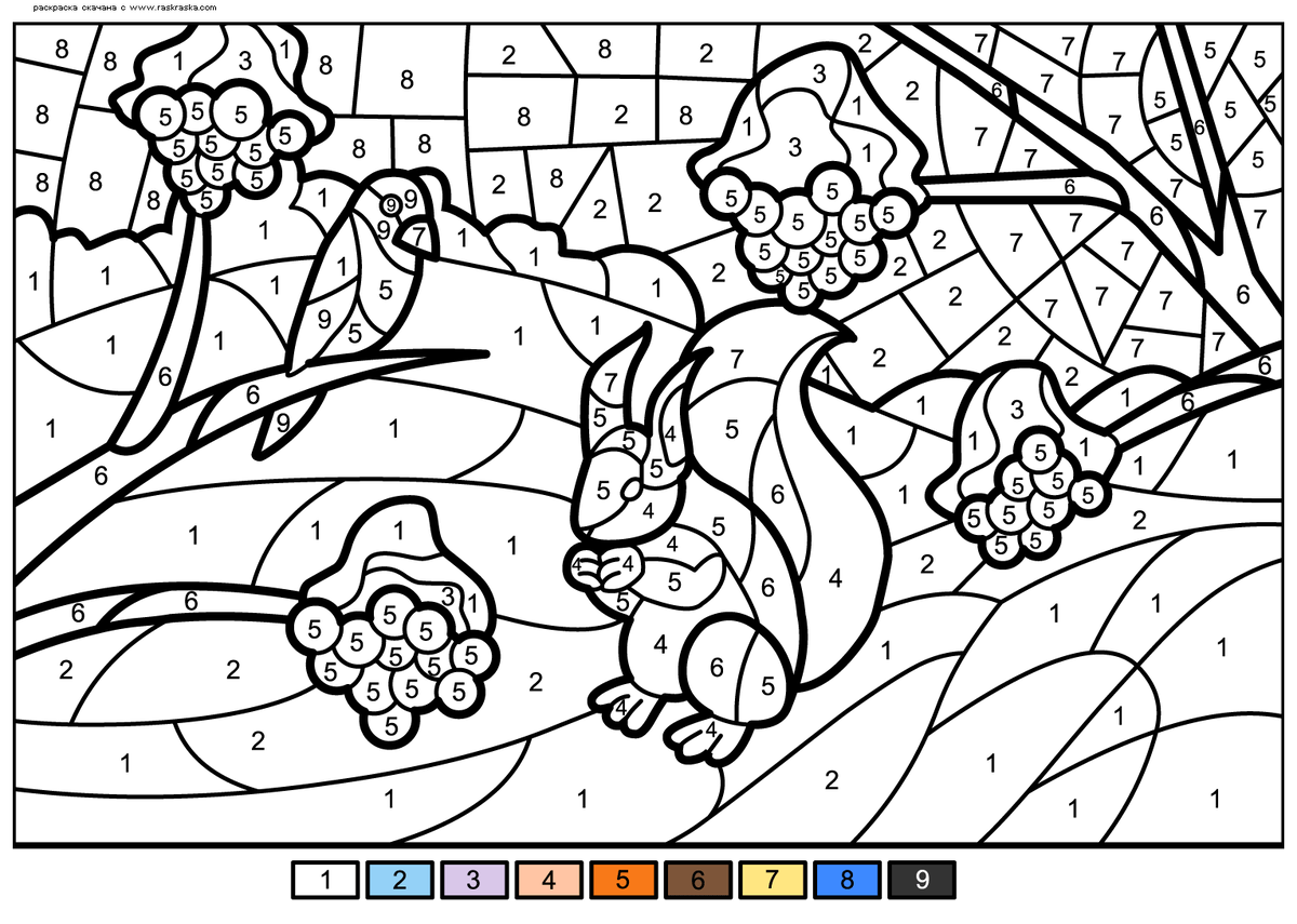 Картины по номерам для детей 6 7