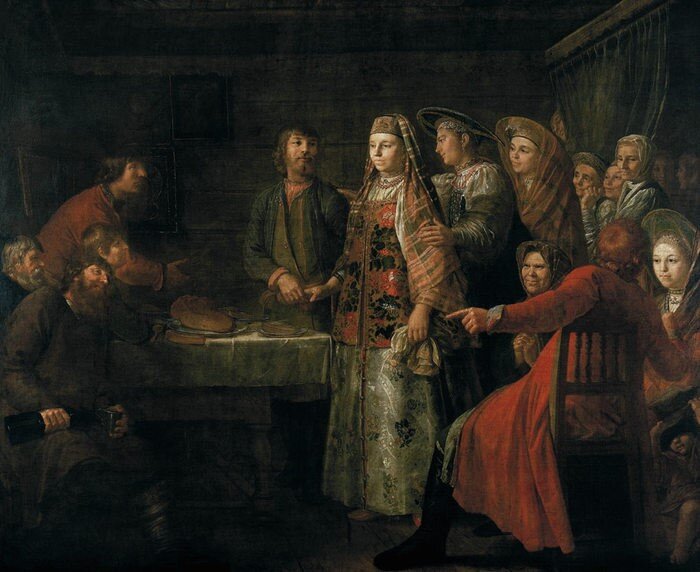 «Празднество свадебного договора», 1777 г. Холст, масло 199,9 х 244. Государственная Третьяковская галерея