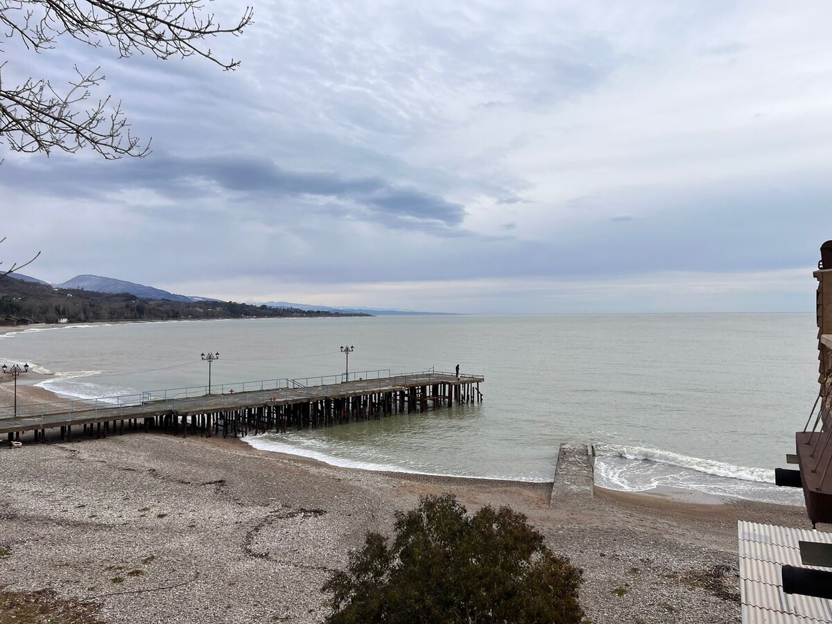 Февральское море Абхазии