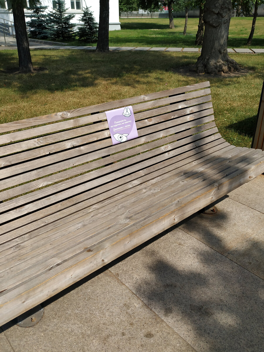 Фото автора. Это лавочка вовсе не в том парке, но она тоже пуста