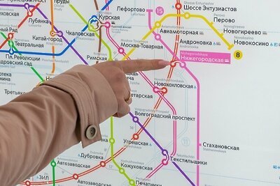    Станция метро «Нижегородская» Некрасовской линии в Москве на схеме метрополитена ©Денис Гришкин Пресс-служба мэра и правительства Москвы