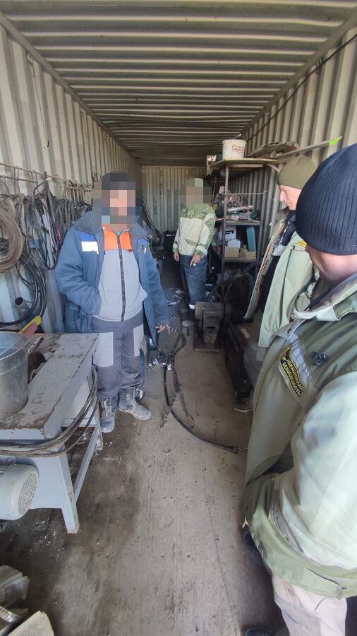 Указывают на кабель.