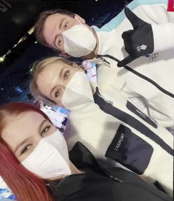 Александра Трусова, Виктория Синицина и Никита Кацалапов