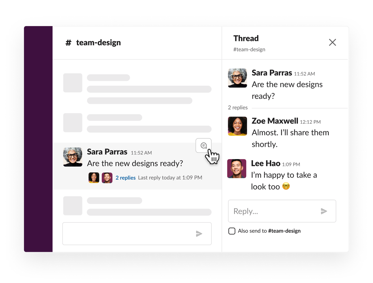 Reply below. Slack thread. Что такое тред в Slack. Slack блоггер. Новое приложение threads.
