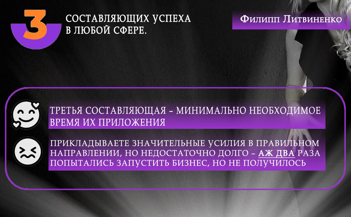 3 условия для успеха в любой сфере – отношениях, бизнесе, саморазвитии.  Ответ на вопрос подписчицы | Филипп Литвиненко | Дзен