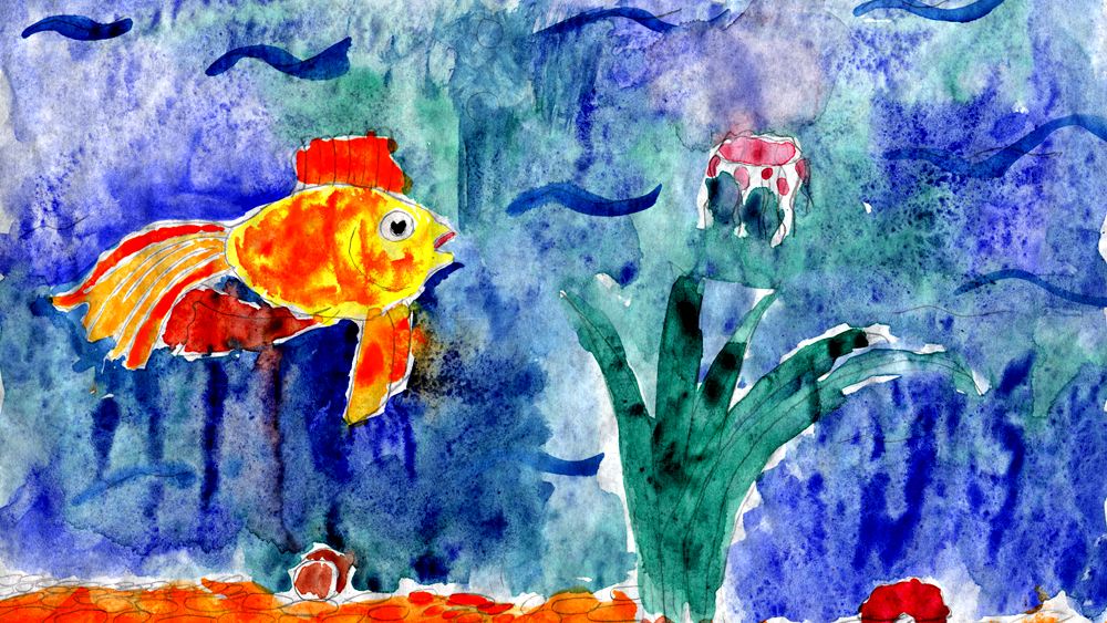 Был бы художником, тоже рисовал бы таких золотых рыбок.