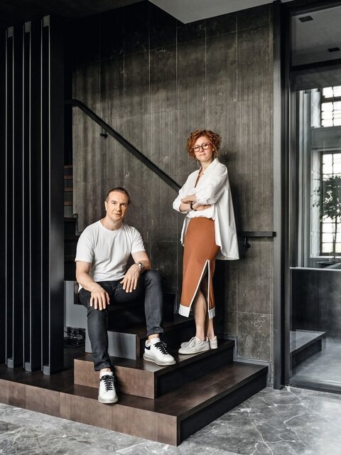  Олег Клодт, архитектор и основатель бюро Oleg Klodt Architecture & Design. Анна Агапова, креативный директор Oleg Klodt Architecture & Design, сооснователь бренда O&A London.