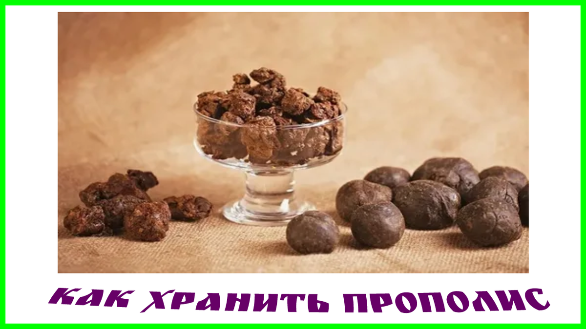 хранение прополиса в домашних условиях