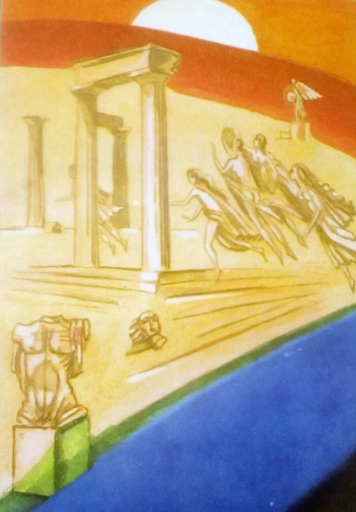 Иллюстрация к "Машине времени". Художник В. Орлов.