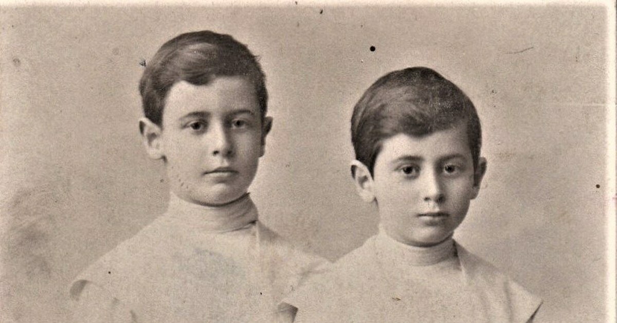 Лёля и Оська. Те самые, настоящие! Слева Лёля – будущий писатель Лев Кассиль, справа его брат Иосиф