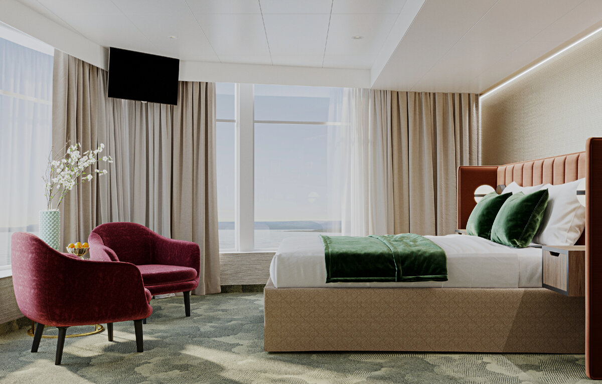 Каюта класса  "Панорама-Люкс" с балконом