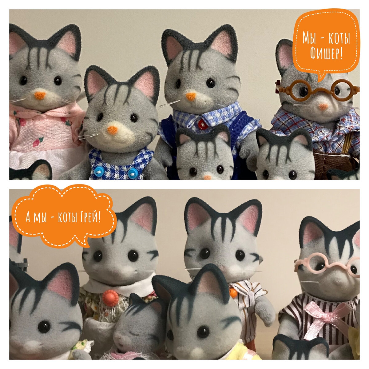 Sylvanian Families Fisher cat family - семья котов Фишер | Коробка с  зайчиками | Дзен