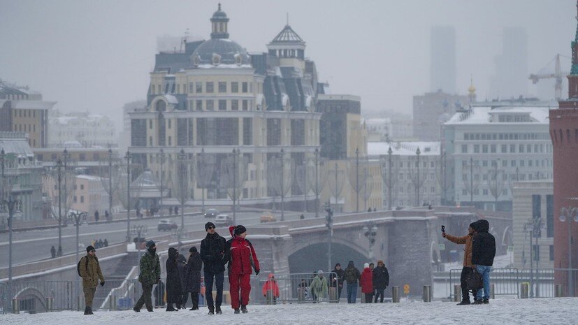     Снежная погода в Москве 19 февраля АГН «Москва» Тихонова Пелагия