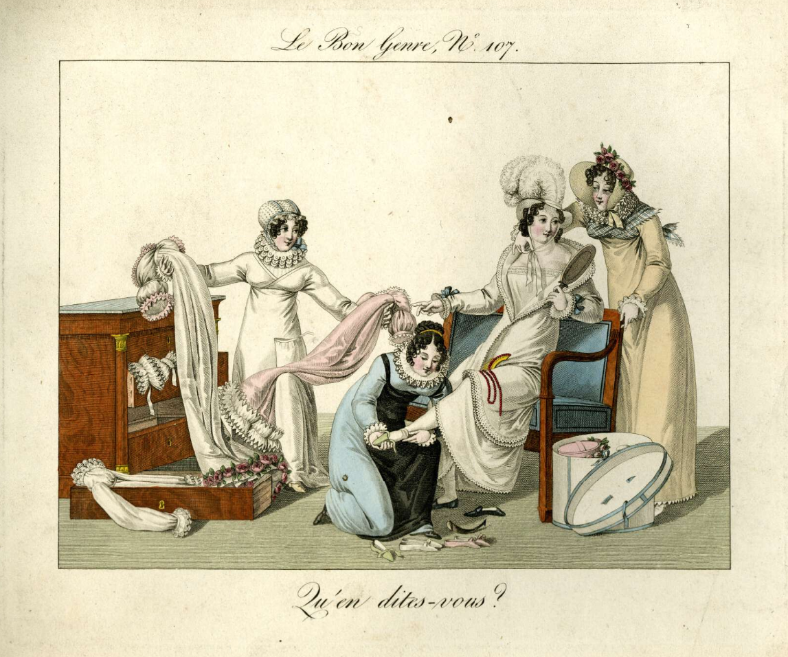 "Что думаете?", серия "Le bon Genre", 1818. (с) Из коллекции Британского музея