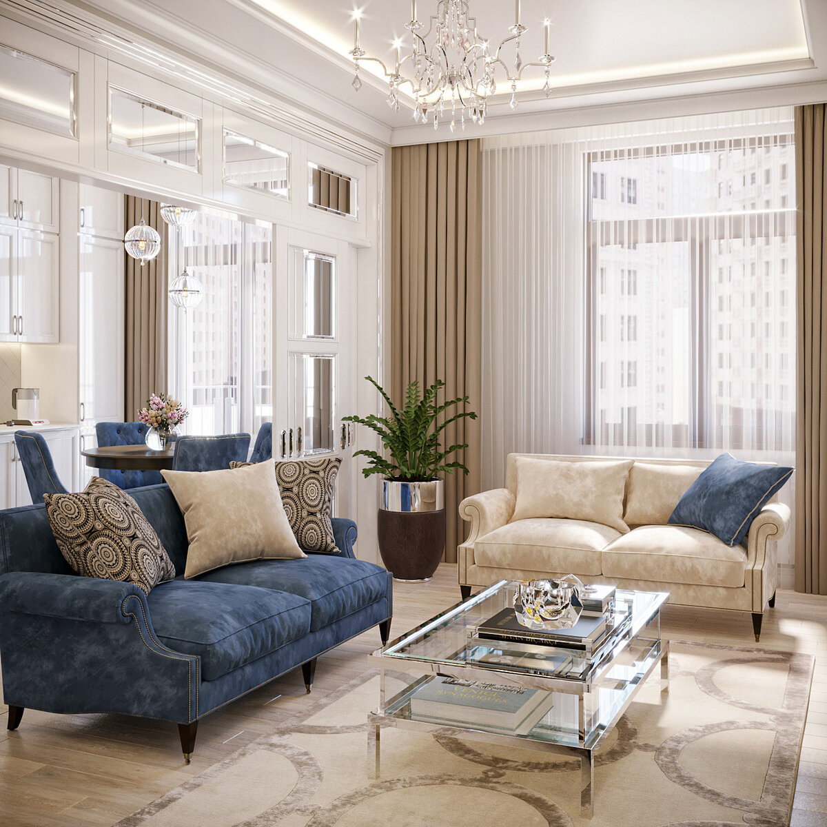 Интерьер в классическом стиле. Фото 2.