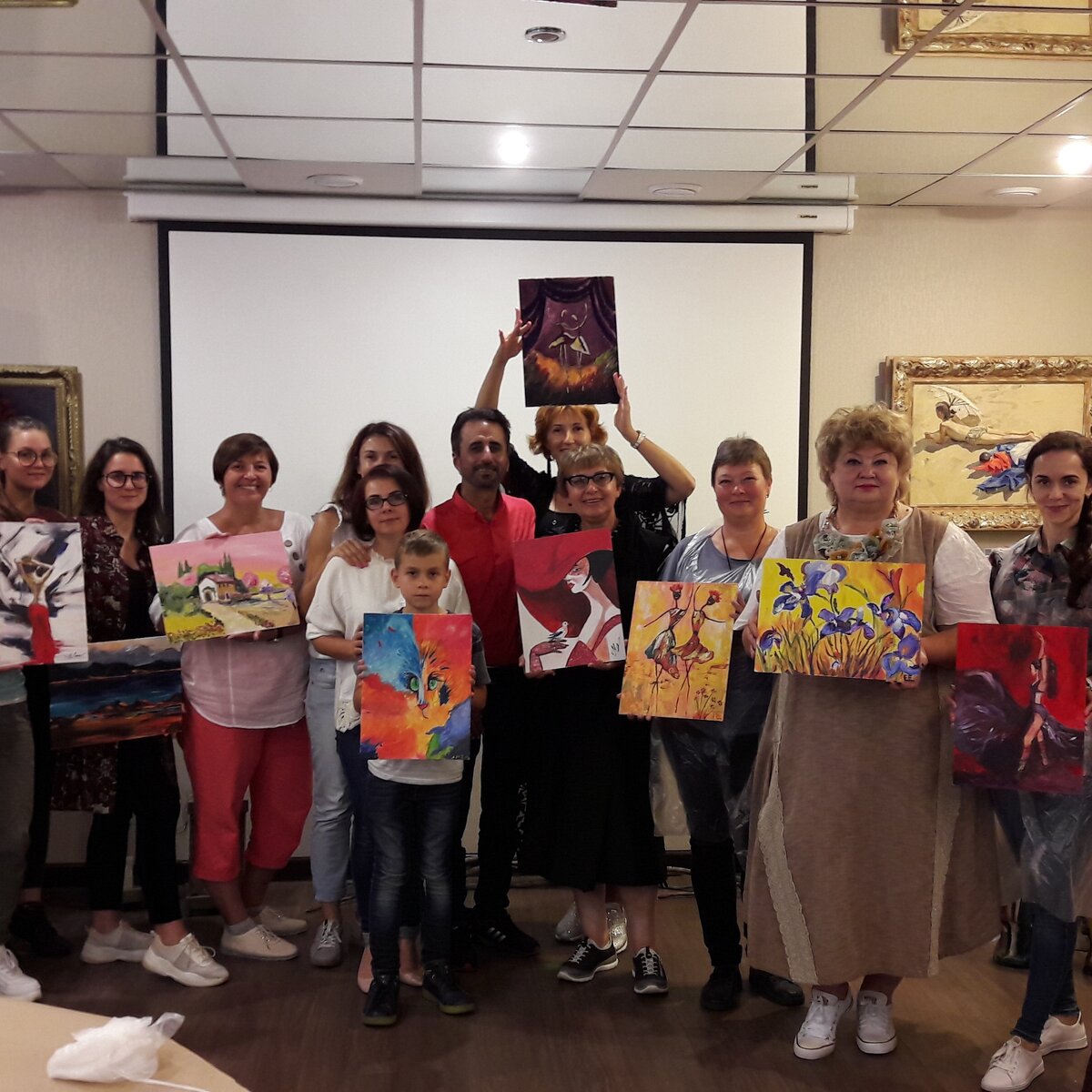 Еще одна группа, где тоже  были те, кто всех обогнал, и те, кому потребовались дополнительные полчаса.