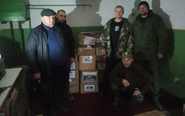    Бойцам из Сорочинского округа доставили на передовую продукты, теплые вещи и «Волгу» Кристина Просвиркина