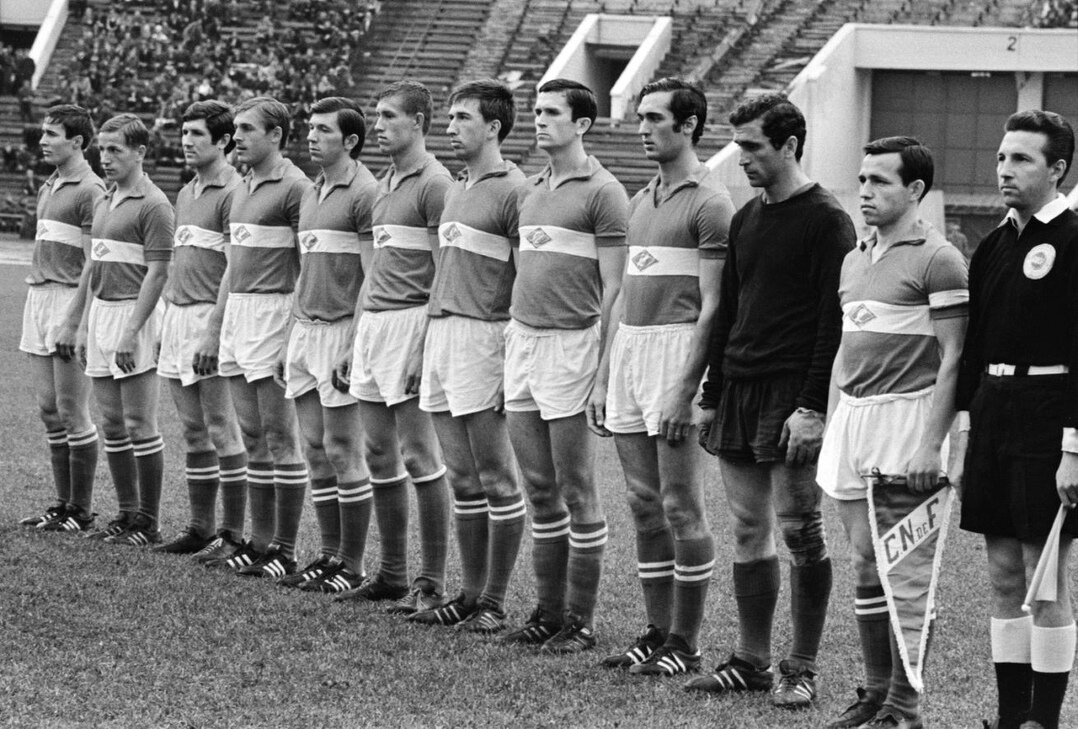 Московский Спартак - Чемпион СССР 1969 года, дебютировал в Кубке Чемпионов