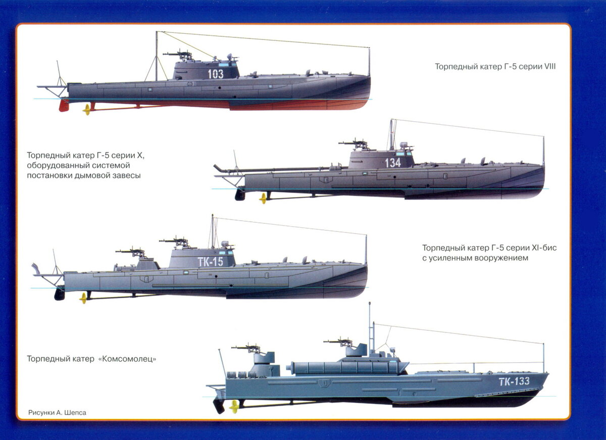 Торпедный катер г 5 чертежи