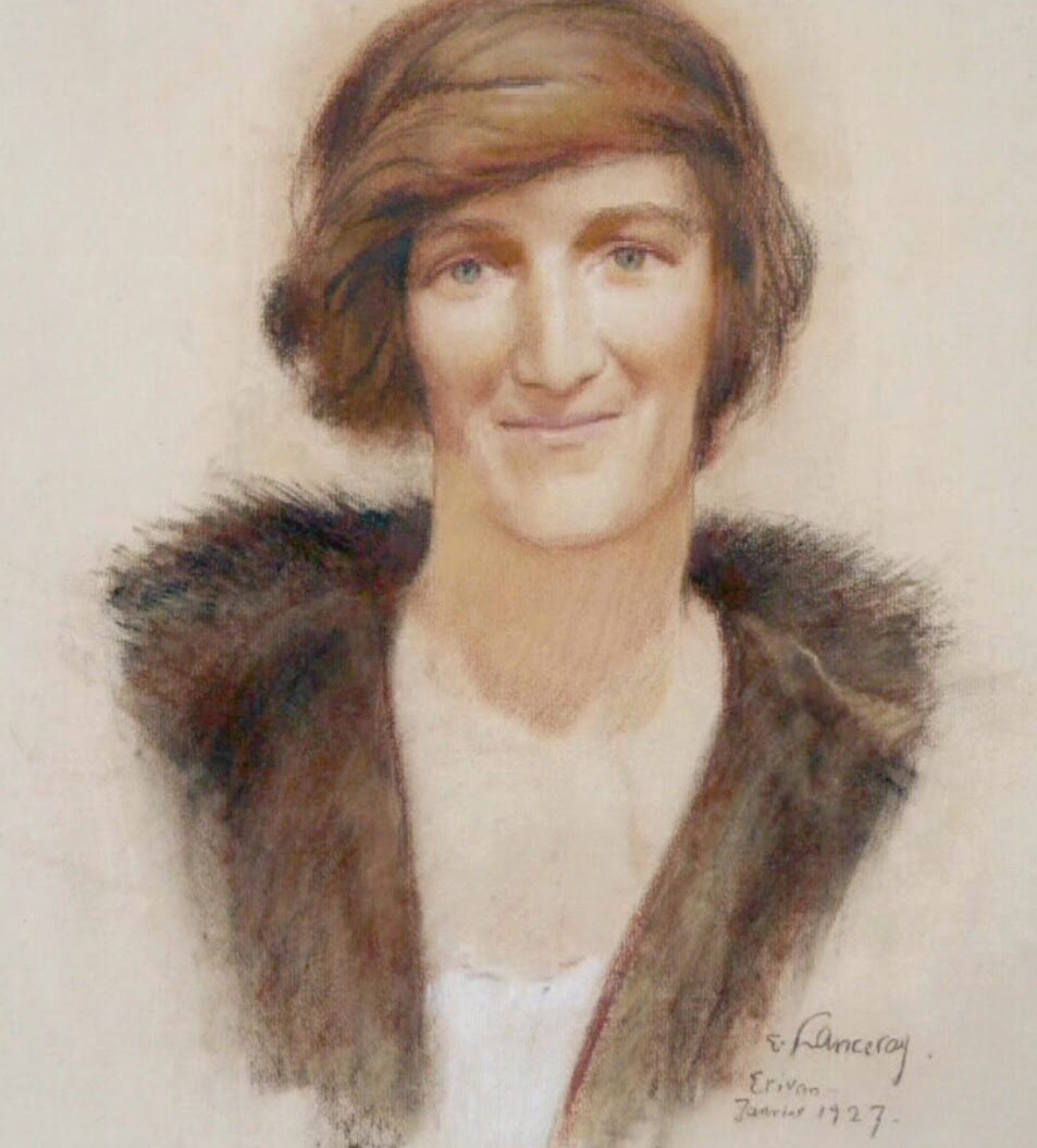 Портрет Камиллы работы Евгения Лансере, Ереван, 1927 г. Источник http://www.alexandertamanian.com/