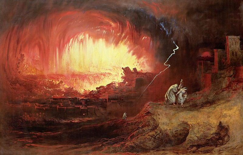 Джон Мартин – "Разрушение Содома и Гоморры", 1852 год