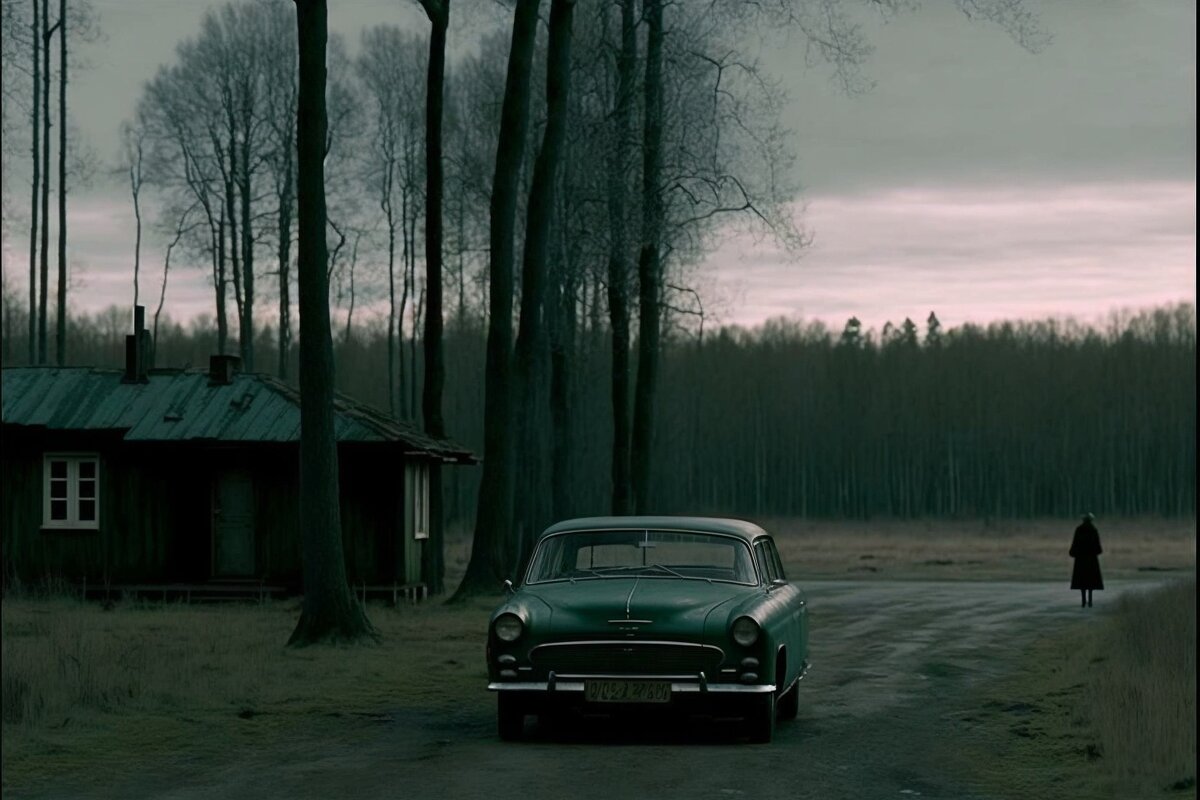 Кадр из фильма "Драйв" Тарковского