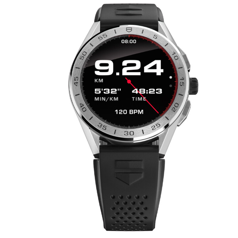 Электронные смарт-часы TAG Heuer Connected со стальным корпусом и сенсорным AMOLED-дисплеем