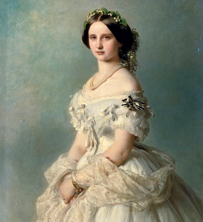 Франц Ксавер Винтерхальтер «Портрет Луизы Прусской» (фрагмент) / Государственный музей изобразительных искусств имени А. С. Пушкина, Москва