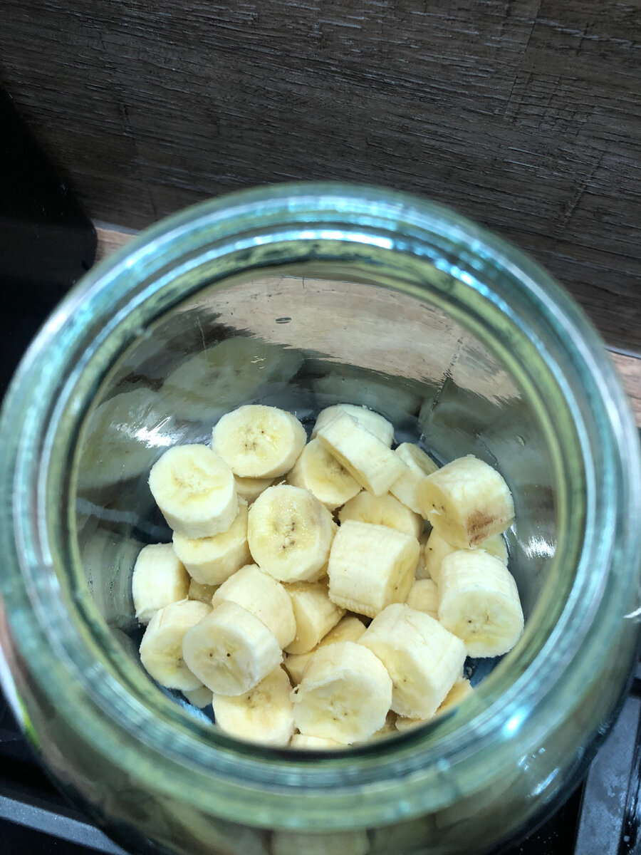 Бананы режем так, не тоньше 