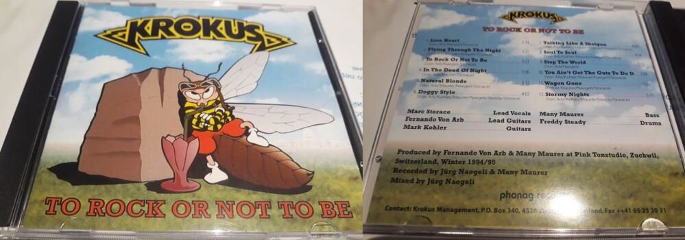 Швейцарский выпуск альбома Krokus «To Rock or Not to Be», 1995 г.