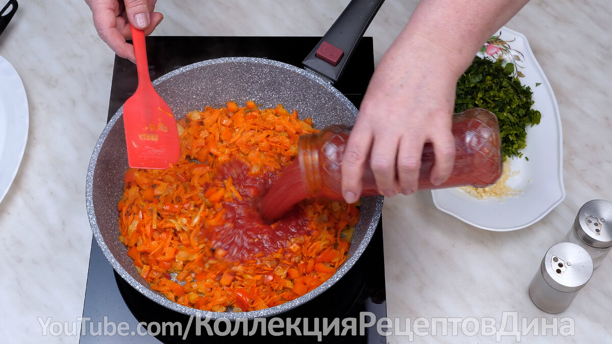 Вкусная Фасоль с овощами в томатном соусе! Аппетитное овощное блюдо с  фасолью в томате! | Дина, Коллекция Рецептов | Дзен