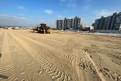    Работы по устройству парковки возле парка Малевича © Пресс-служба Министерства транспорта и дорожной инфраструктуры Московской области