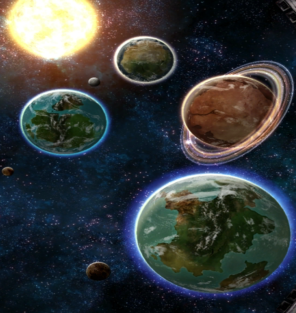 "Красивый вид" скажете вы. 
Так и есть, пока не узнаешь о происходящем на этих четырёх планетках и их спутниках 