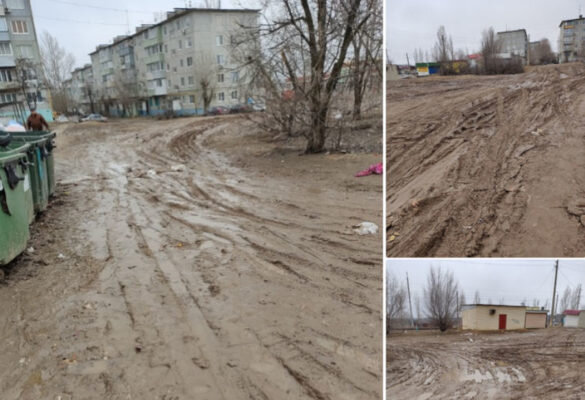    Мусорная стоянка в пятом микрорайоне (фото: «Подслушано. Камышин»)