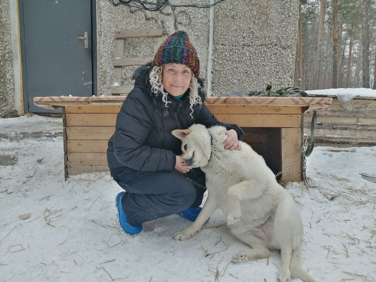 Лена и Мила. Милочка любит покушать. У неё самое козырное место в приюте. Рядом со входом в столовую 