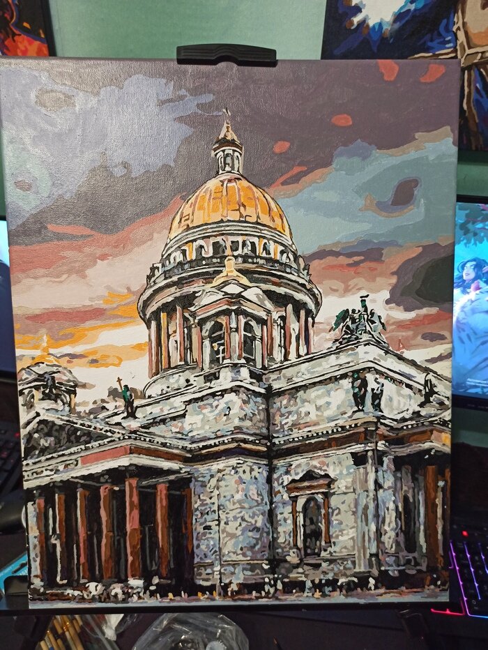 Исаакиевский собор Санкт-Петербурга. Картина по номерам | Пикабу | Дзен