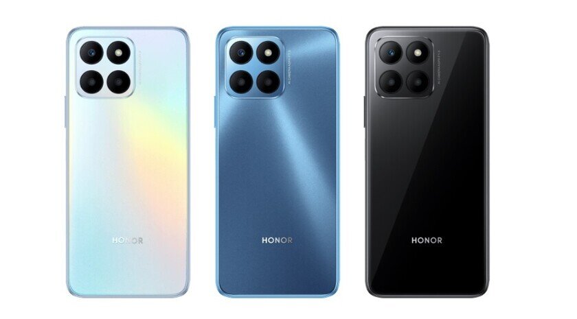    Honor 70 Lite 5G выпускается в трех цветах. Фото: gizmochina.com