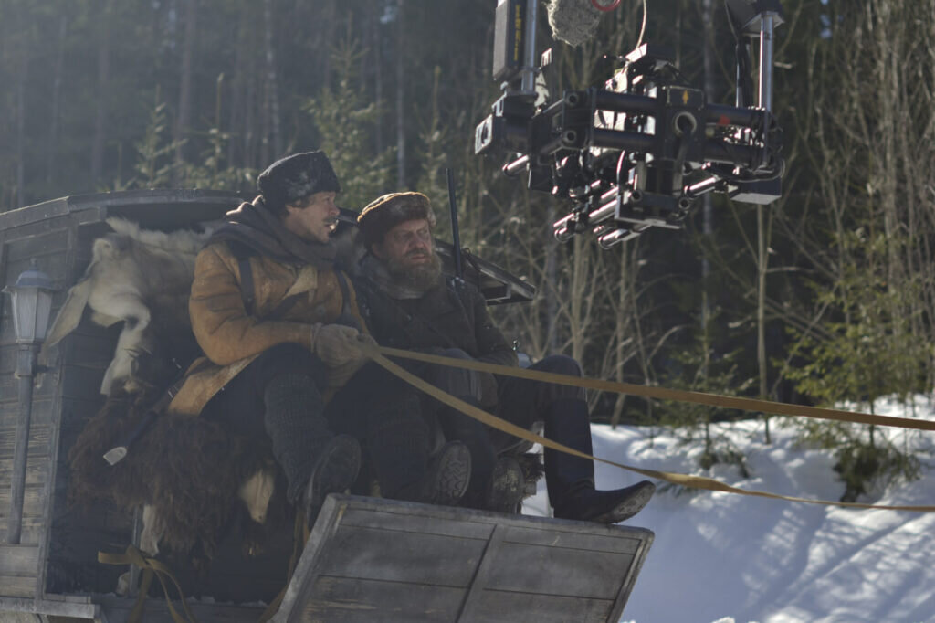 Павел Деревянко, Михаил Горевой | Съемки фильма «Золото Умальты» | kinoproba.com