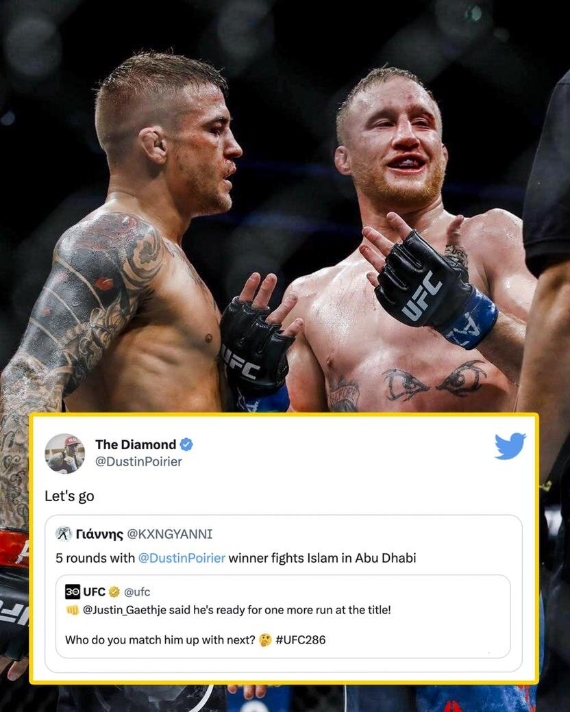     Порье согласился на реванш с Гейджи в социальных сетях