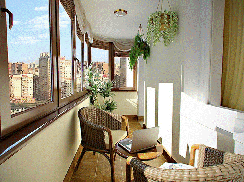 Мебель из ротанга на балкон