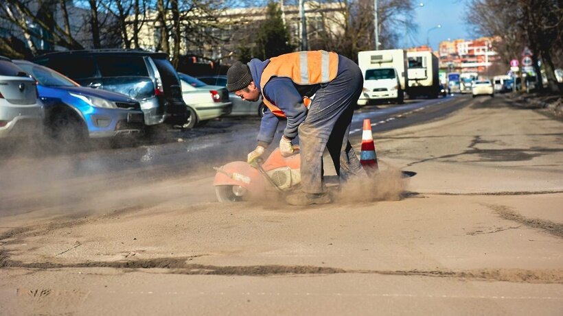    Ремонт дорог в Химках © Пресс-служба администрации г.о. Химки