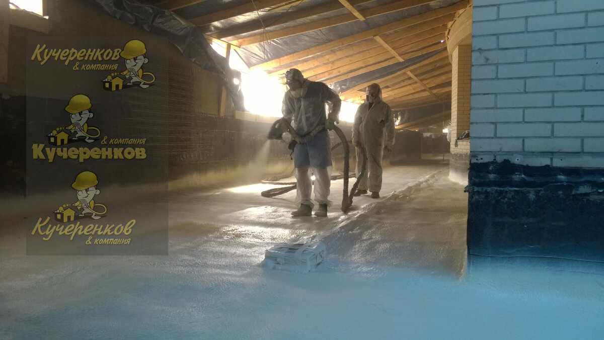 Утепление чердака теплоизоляция перекрытий на чердаке от Подрядчика ППУ Kucherenkoff & Co 