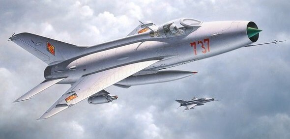 Самолёт-истребитель МиГ-21Ф советской разработки применённый для атаки в Корее