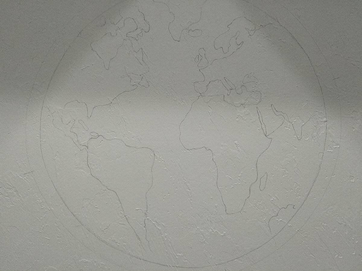 А потом - очертания континентов